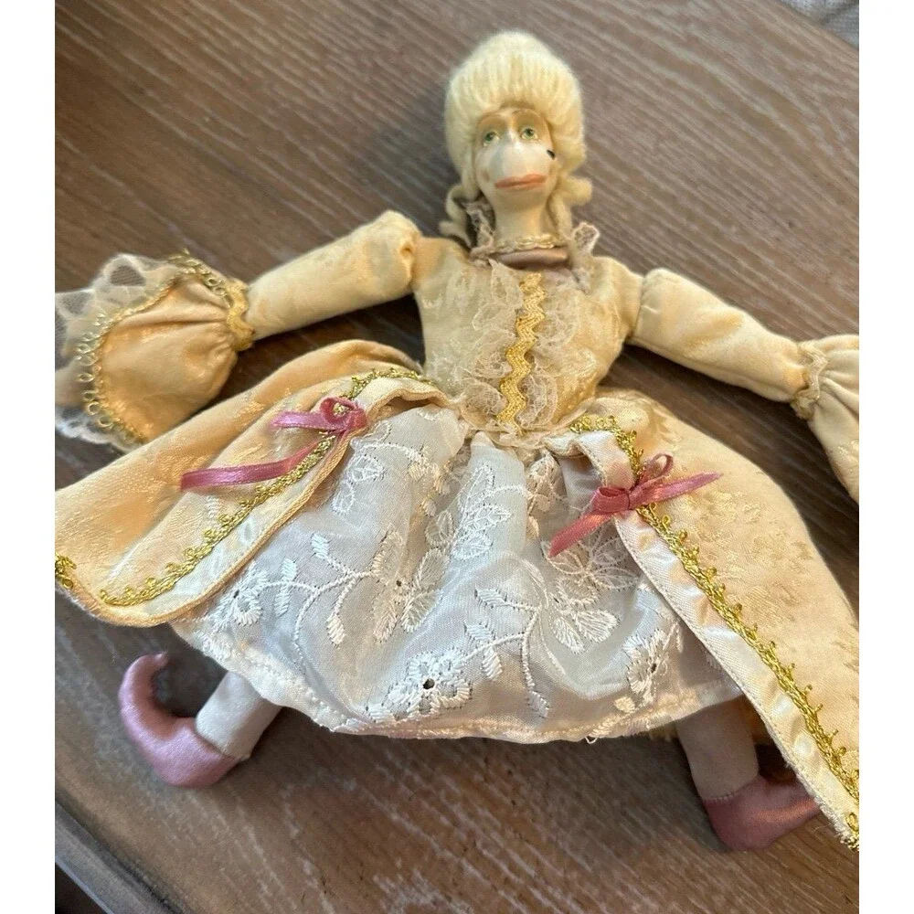 Wayne Kelsi Monkey Porcelain Face Victorian Man and Woman Doll